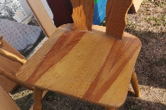 háttámlás fa szék